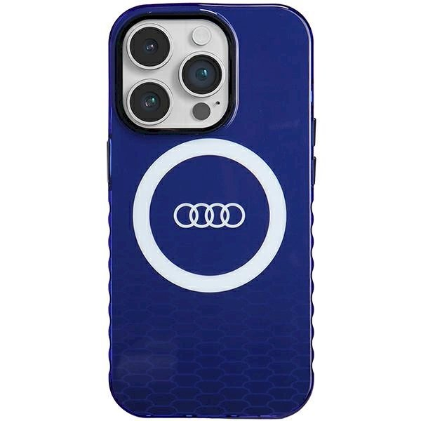 Originalus Audi dėklas IML Big Logo MagSafeiPhone 14 Pro - mėlynas Originalus Audi dėklas IML Big Logo MagSafeiPhone 14 Pro - mėlynas