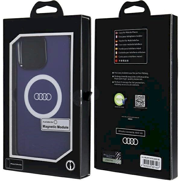 Originalus Audi dėklas IML Big Logo MagSafeiPhone 15 Pro Max - mėlynas 6 Originalus Audi dėklas IML Big Logo MagSafeiPhone 15 Pro Max - mėlynas 6