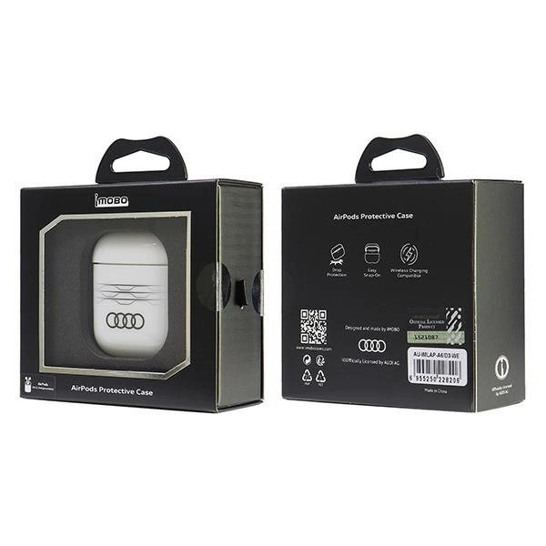 Audi IML Geometric Pattern Dėklas skirtas AirPods 1 / 2 - Baltas 5