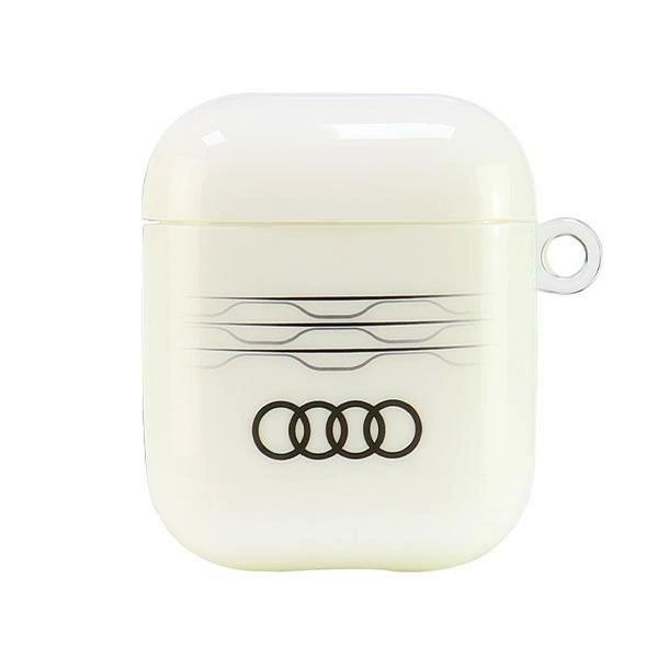 Audi IML Geometric Pattern Dėklas skirtas AirPods 1 / 2 - Baltas