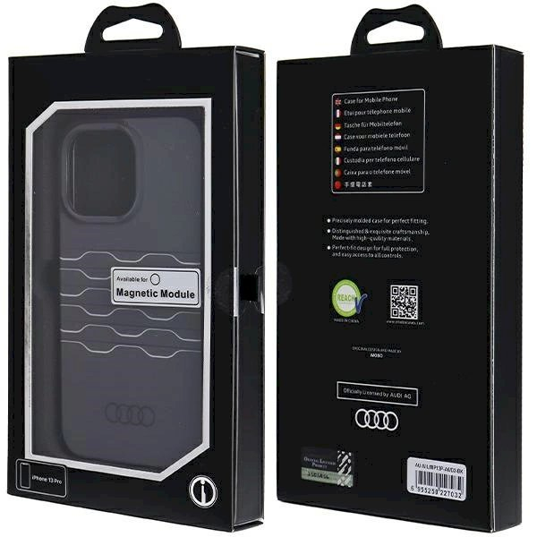 Originalus Audi dėklas IML MagSafeiPhone 13 Pro / 13 - Juodas 6 Originalus Audi dėklas IML MagSafeiPhone 13 Pro / 13 - Juodas 6