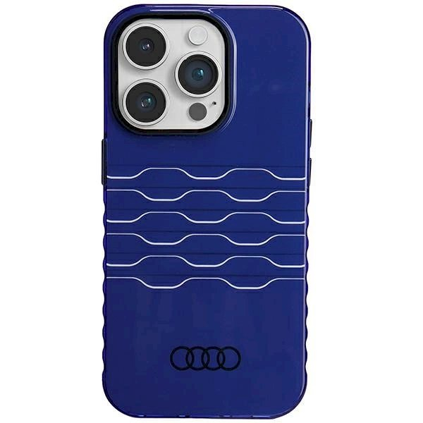 Originalus Audi dėklas IML MagSafeiPhone 14 Pro - mėlynas Originalus Audi dėklas IML MagSafeiPhone 14 Pro - mėlynas