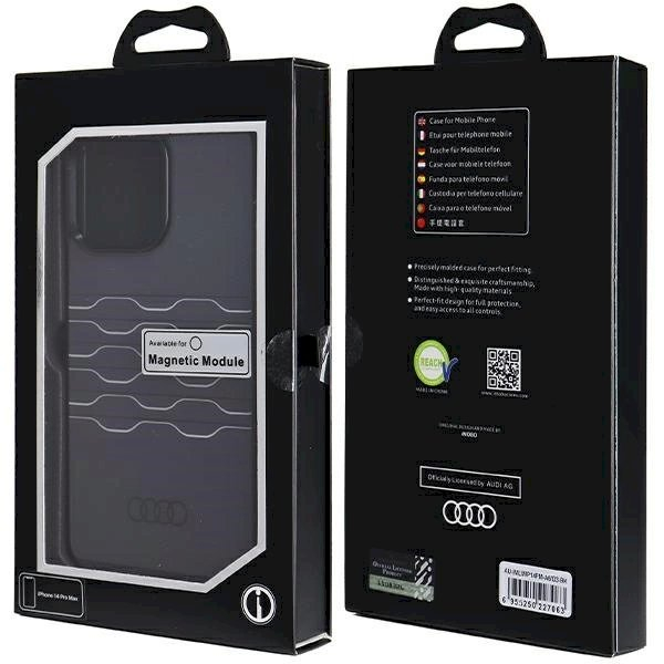 Originalus Audi dėklas IML MagSafeiPhone 14 Pro Max - Juodas 6 Originalus Audi dėklas IML MagSafeiPhone 14 Pro Max - Juodas 6