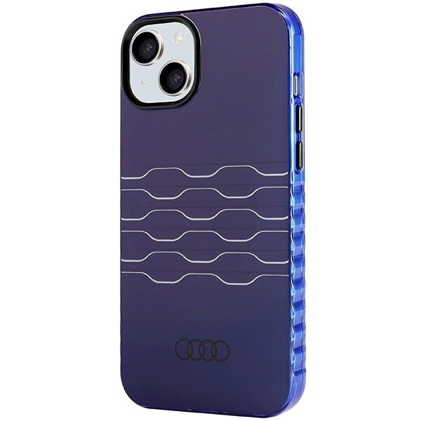 Originalus Audi dėklas IML MagSafeiPhone 15 Plus / 14 Plus - mėlynas 1 Originalus Audi dėklas IML MagSafeiPhone 15 Plus / 14 Plus - mėlynas 1