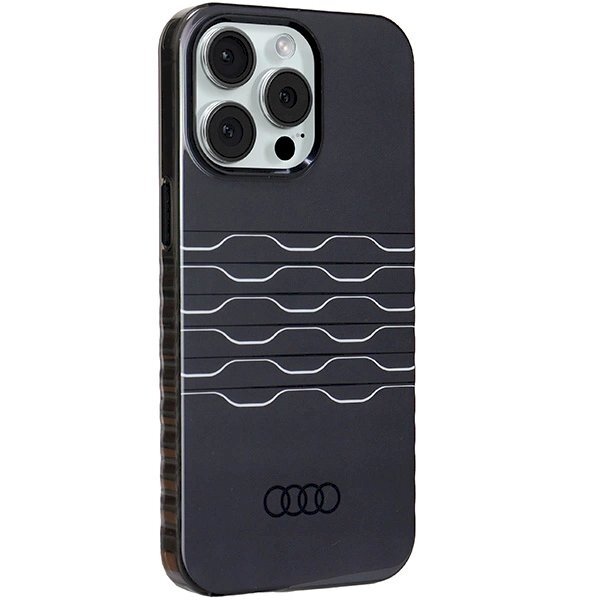 Originalus Audi dėklas IML MagSafeiPhone 15 Pro Max - Juodas 5 Originalus Audi dėklas IML MagSafeiPhone 15 Pro Max - Juodas 5