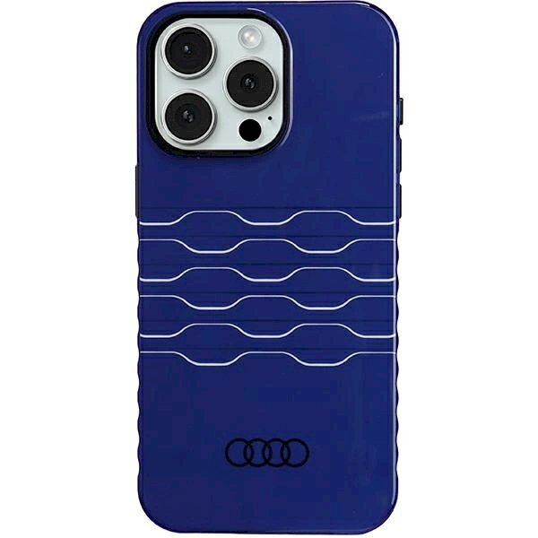 Originalus Audi dėklas IML MagSafeiPhone 15 Pro Max - mėlynas Originalus Audi dėklas IML MagSafeiPhone 15 Pro Max - mėlynas