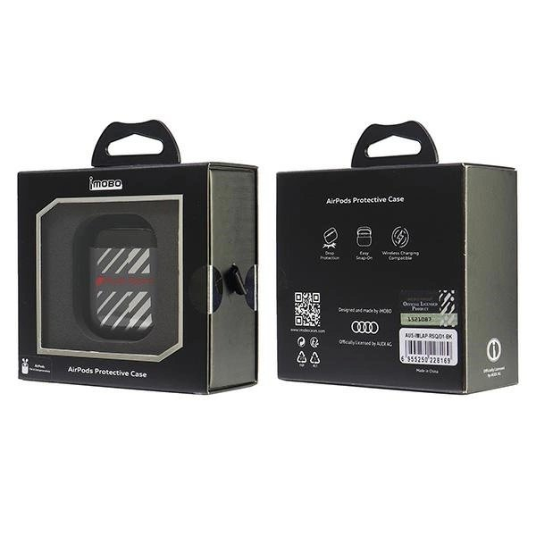Audi IML Sport Dėklas skirtas AirPods 1 / 2 - Juodas 5 Audi IML Sport Dėklas skirtas AirPods 1 / 2 - Juodas 5