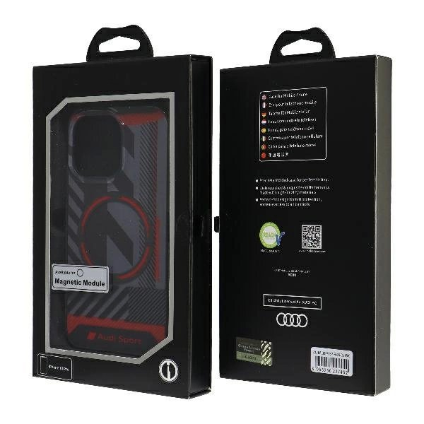 Audi IML Sport MagSafe Dėklas skirtas iPhone 13 Pro / 13 6.1" - Juodas 6 Audi IML Sport MagSafe Dėklas skirtas iPhone 13 Pro / 13 6.1" - Juodas 6