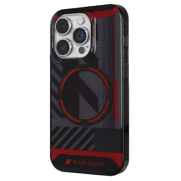 Audi IML Sport MagSafe Dėklas iPhone 14 Pro Max 6.7&quot; Juodas/Juodas hardcase AU-IMLMIP14PM-RSQ/D2-BK 1