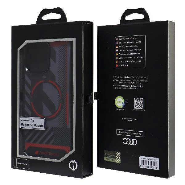 Audi IML Sport MagSafe Dėklas iPhone 15 Pro Max 6.7&quot; Juodas/Juodas hardcase AU-IMLMIP15PM-RSQ/D2-BK 6