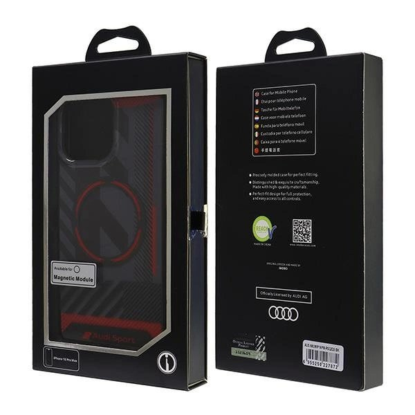 Audi IML Sport MagSafe iPhone 16 Pro Max 6.9" Juodas/Juodas hardcase AUS-IMLMIP16PM-RSQ/D2-BK 6