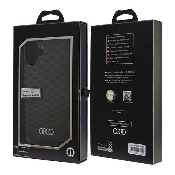 Audi IML Stitching Pattern MagSafe iPhone 16 Plus 6.7&quot; Juodas/Juodas hardcase AU-IMLMIP16M-Q5/D3-BK 6