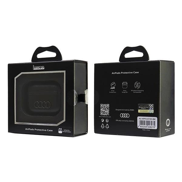 Audi Odinis Big Logo AirPods Pro 2 cover Juodas/Juodas AU-APP2-GT/D3-BK 5