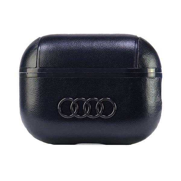 Audi Odinis Big Logo AirPods Pro 2 cover Juodas/Juodas AU-APP2-GT/D3-BK Audi Odinis Big Logo AirPods Pro 2 cover Juodas/Juodas AU-APP2-GT/D3-BK