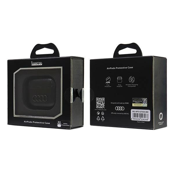 Audi Odinis Big Logo Dėklas skirtas AirPods 3 - Juodas 6