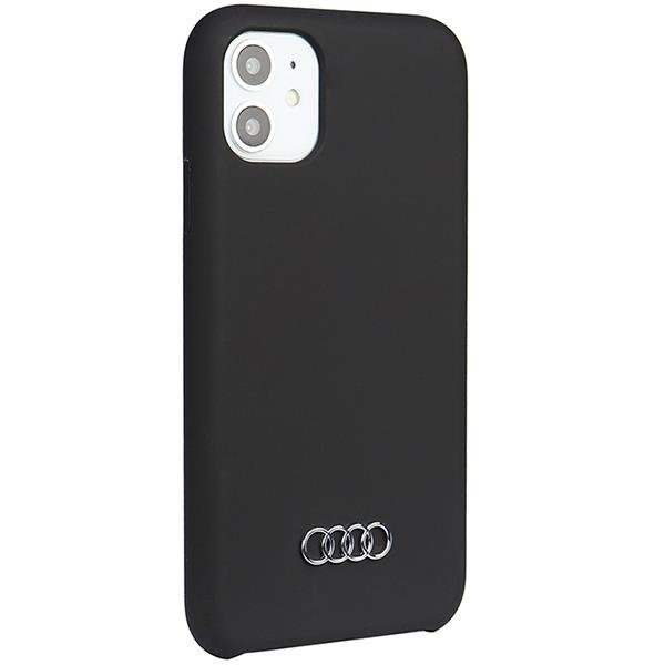 Dėklas Audi Silicone iPhone 11 / Xr Juodas AU-LSRIP11-Q3/D1-BK 1 Dėklas Audi Silicone iPhone 11 / Xr Juodas AU-LSRIP11-Q3/D1-BK 1