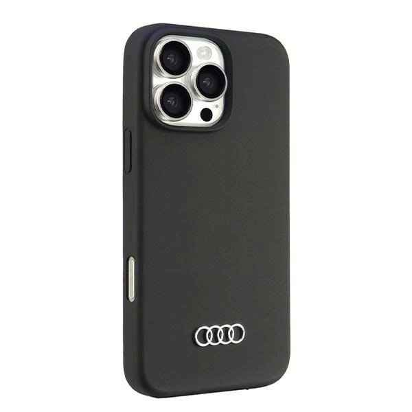 Audi Silikoninis Dėklas iPhone 16 Pro Max 6.9" Juodas/Juodas hardcase AU-LSRIP16PM-Q3/D1-BK 1