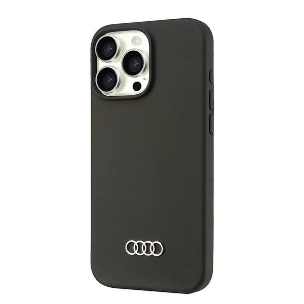 Audi Silikoninis Dėklas iPhone 16 Pro Max 6.9" Juodas/Juodas hardcase AU-LSRIP16PM-Q3/D1-BK 2