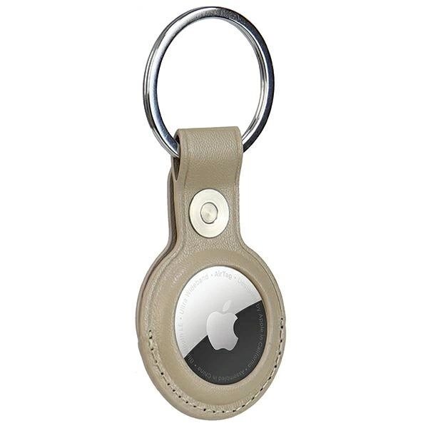 Audi dirbtinės odos AirTag dėklas – smėlinis 2