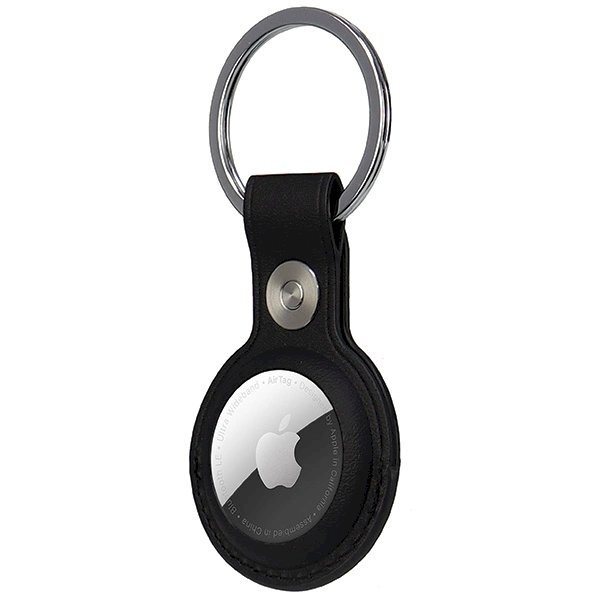 Audi dirbtinės odos AirTag dėklas – juodas 4 Audi dirbtinės odos AirTag dėklas – juodas 4