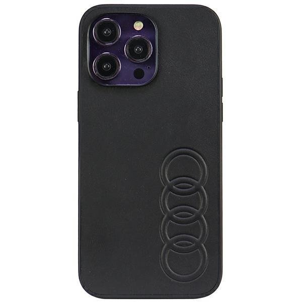 Dėklas Audi Synthetic Leather iPhone 14 Pro Max Juodas AU-TPUPPCIP14PM-TT/D1-BK Dėklas Audi Synthetic Leather iPhone 14 Pro Max Juodas AU-TPUPPCIP14PM-TT/D1-BK