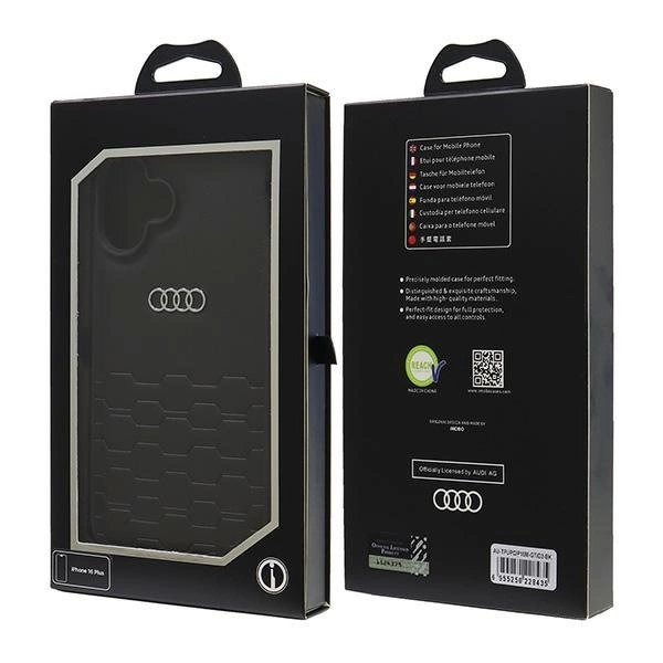 Audi Synthetic Odinis iPhone 16 Plus 6.7&quot; Juodas/Juodas hardcase AU-TPUPCIP16M-GT/D2-BK 6