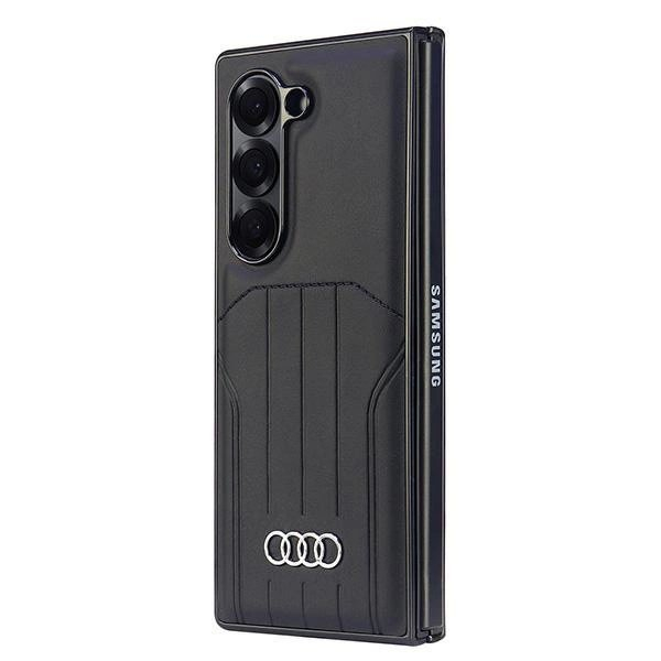 Audi Synthetic Odinis MagSafe Dėklas skirtas Samsung Galaxy Z Fold 6 - Juodas 5