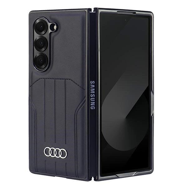 Audi Synthetic Odinis MagSafe Dėklas skirtas Samsung Galaxy Z Fold 6 - Juodas