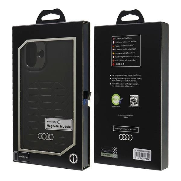 Audi Synthetic Odinis MagSafe iPhone 16 Plus 6.7" Juodas/Juodas hardcase AU-TPUPCMIP16M-GT/D3-BK 6 Audi Synthetic Odinis MagSafe iPhone 16 Plus 6.7" Juodas/Juodas hardcase AU-TPUPCMIP16M-GT/D3-BK 6