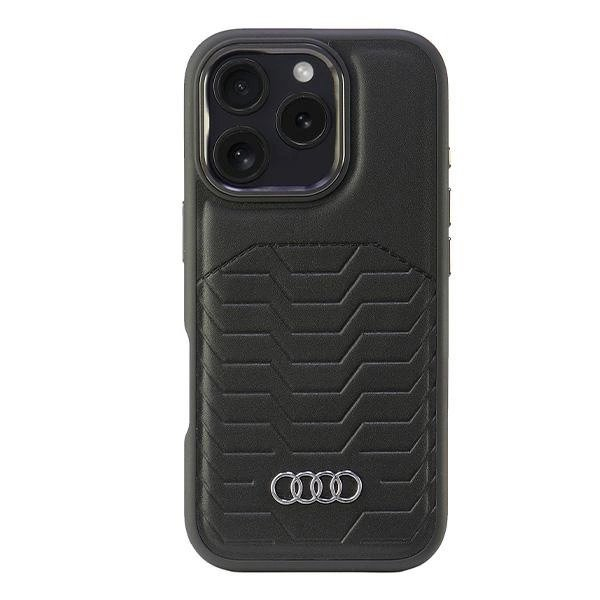 Audi Synthetic Odinis MagSafe iPhone 16 Pro 6.3&quot; Juodas/Juodas hardcase AU-TPUPCMIP16P-GT/D3-BK