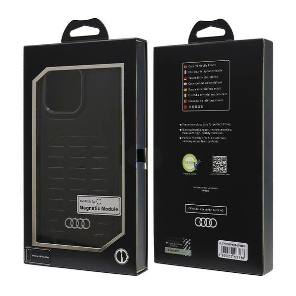 Audi Synthetic Odinis MagSafe iPhone 16 Pro Max 6.9" Juodas/Juodas hardcase AU-TPUPCMIP16PM-GT/D3-BK 6 Audi Synthetic Odinis MagSafe iPhone 16 Pro Max 6.9" Juodas/Juodas hardcase AU-TPUPCMIP16PM-GT/D3-BK 6