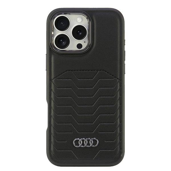 Audi Synthetic Odinis MagSafe iPhone 16 Pro Max 6.9" Juodas/Juodas hardcase AU-TPUPCMIP16PM-GT/D3-BK Audi Synthetic Odinis MagSafe iPhone 16 Pro Max 6.9" Juodas/Juodas hardcase AU-TPUPCMIP16PM-GT/D3-BK