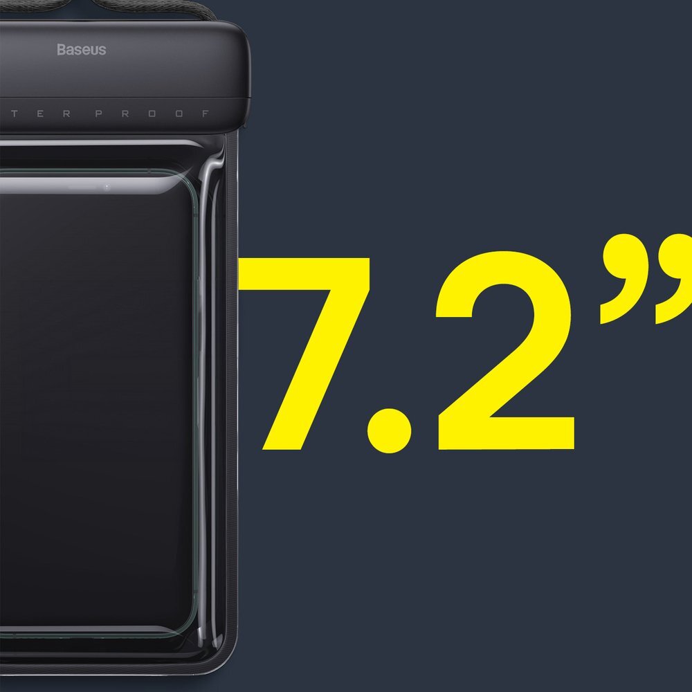 Vandeniui atsparus dėklas Baseus AquaGlide BS-PC029 IPX8 su Slide Lock sistema – juodas 8 Vandeniui atsparus dėklas Baseus AquaGlide BS-PC029 IPX8 su Slide Lock sistema – juodas 8