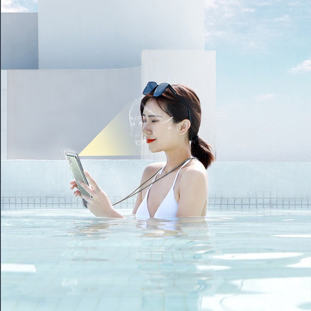 Vandeniui atsparus dėklas Baseus AquaGlide BS-PC029 IPX8 su Slide Lock sistema – juodas 9