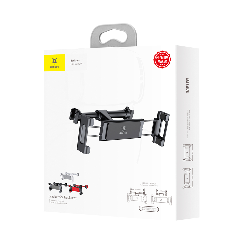 Laikiklis Baseus Backseat Car Mount 4,7 - 12,9" Juodas (SUHZ-01) 11 Laikiklis Baseus Backseat Car Mount 4,7 - 12,9" Juodas (SUHZ-01) 11