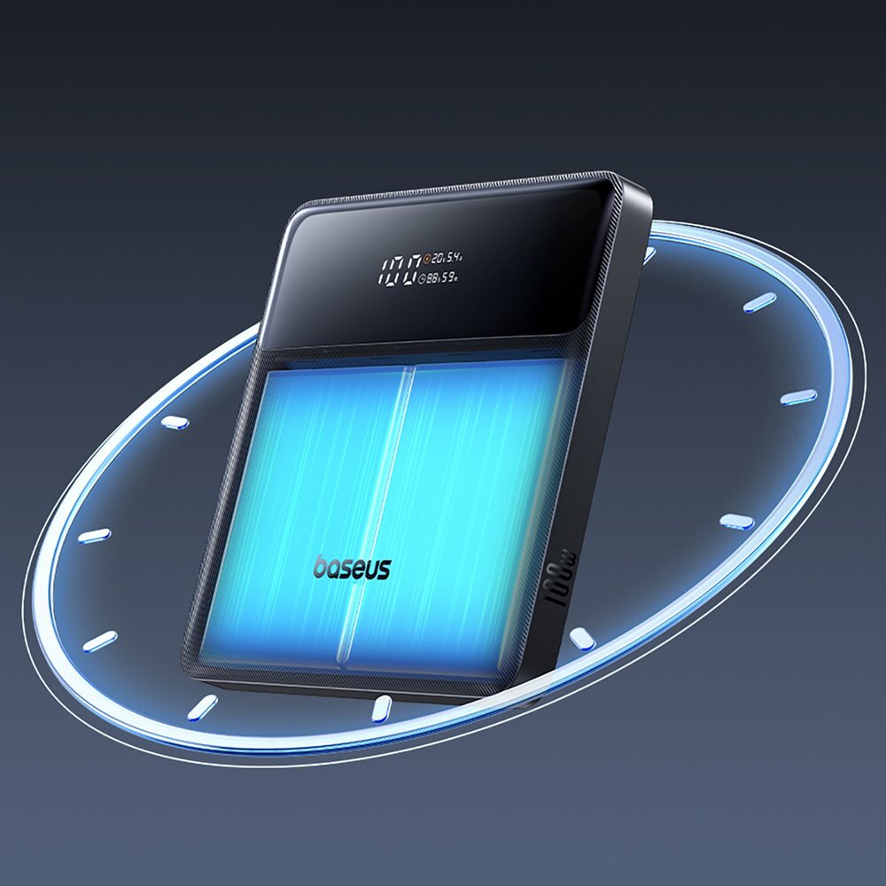 Išorinė baterija Baseus Blade H1 20000 mAh 100 W su ekranu – juoda 16 Išorinė baterija Baseus Blade H1 20000 mAh 100 W su ekranu – juoda 16