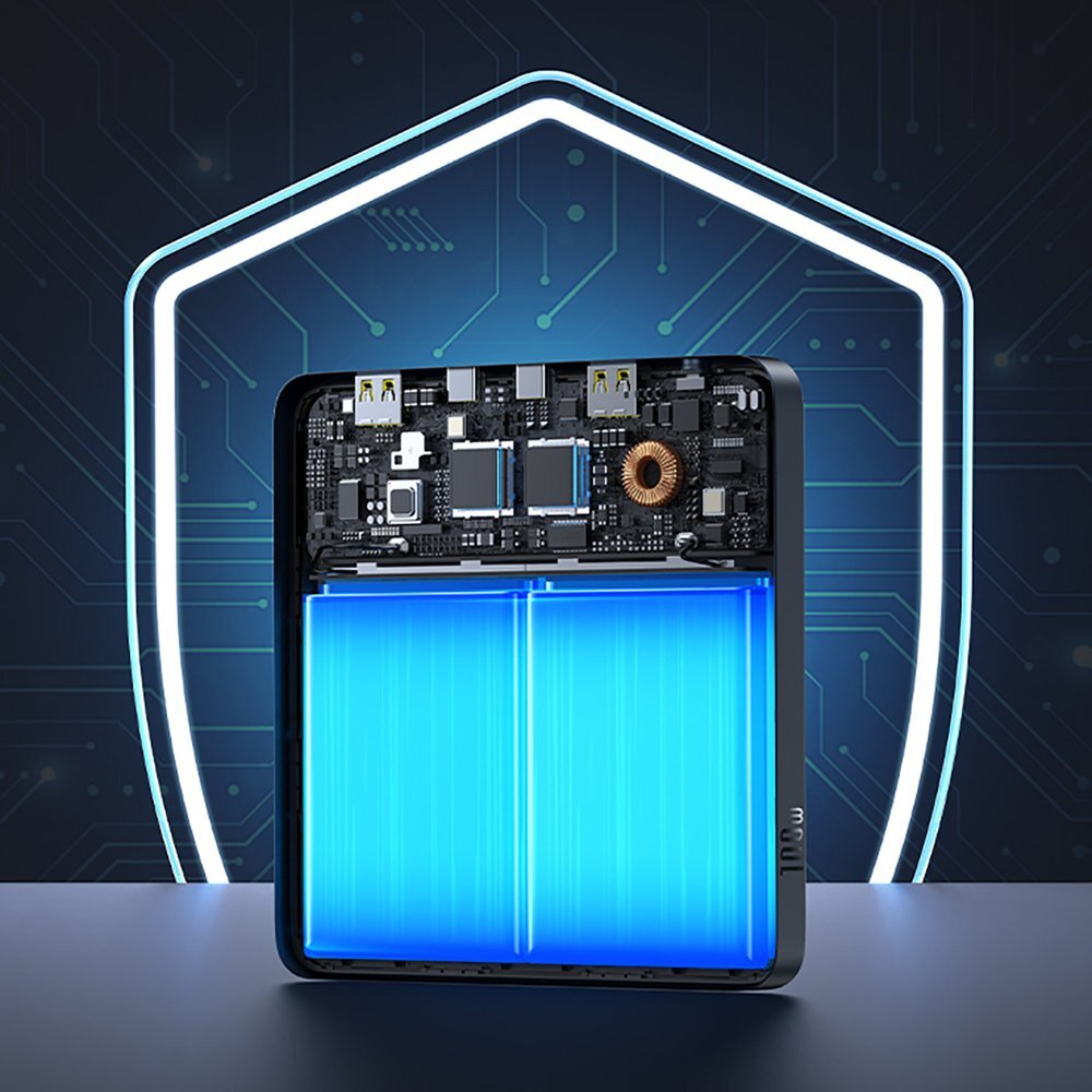 Išorinė baterija Baseus Blade H1 20000 mAh 100 W su ekranu – juoda 17