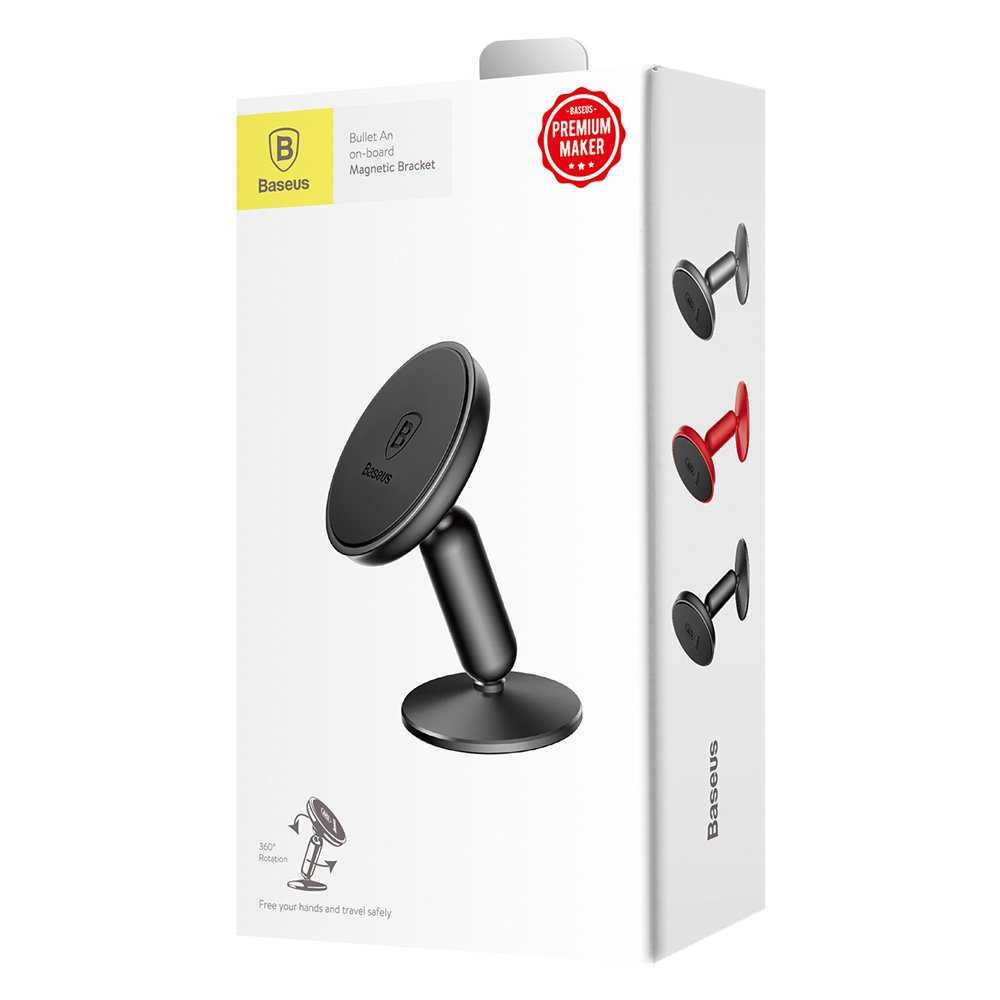 Baseus Bullet An On-Board Magnetinis Automobilinis Telefono Laikiklis Tvirtinamas Ant Panelės Juodas (Suyzd-01) 15 Baseus Bullet An On-Board Magnetinis Automobilinis Telefono Laikiklis Tvirtinamas Ant Panelės Juodas (Suyzd-01) 15