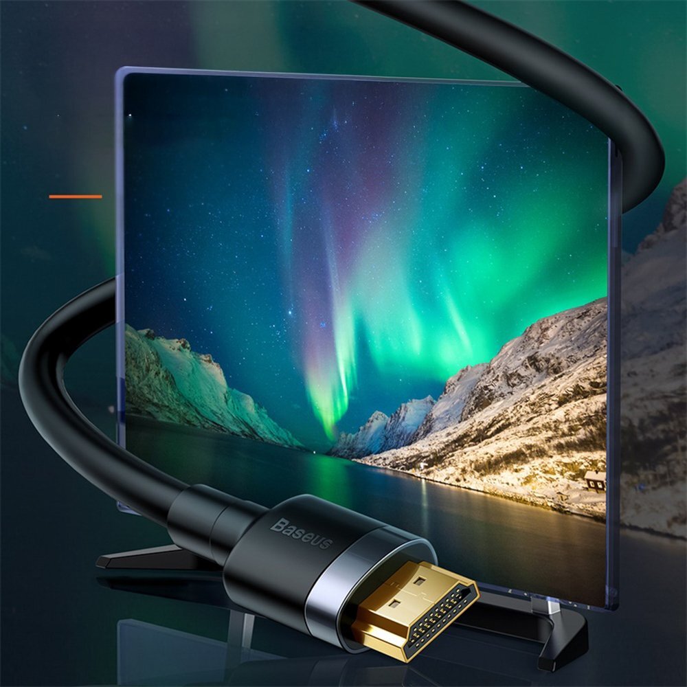 HDMI kabelis Baseus Cafule 4K 5 m – juodas 9
