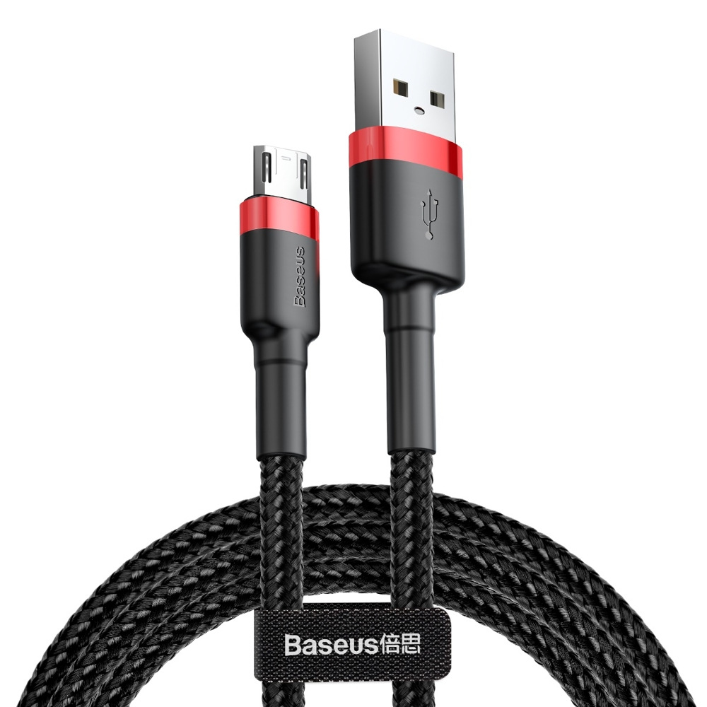 USB Kabelis Durable Nylon Braided Wire Usb / Micro Usb Qc3.0 2.4A 1M Juodas/raudonas (Camklf-B91) USB Kabelis Durable Nylon Braided Wire Usb / Micro Usb Qc3.0 2.4A 1M Juodas/raudonas (Camklf-B91)