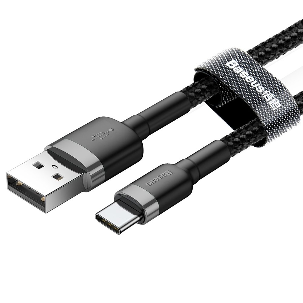 USB Kabelis Durable Nylon Braided Wire Usb / Usb-C Qc3.0 2A 3M Juodas/pilkas (Catklf-Ug1) 2 USB Kabelis Durable Nylon Braided Wire Usb / Usb-C Qc3.0 2A 3M Juodas/pilkas (Catklf-Ug1) 2