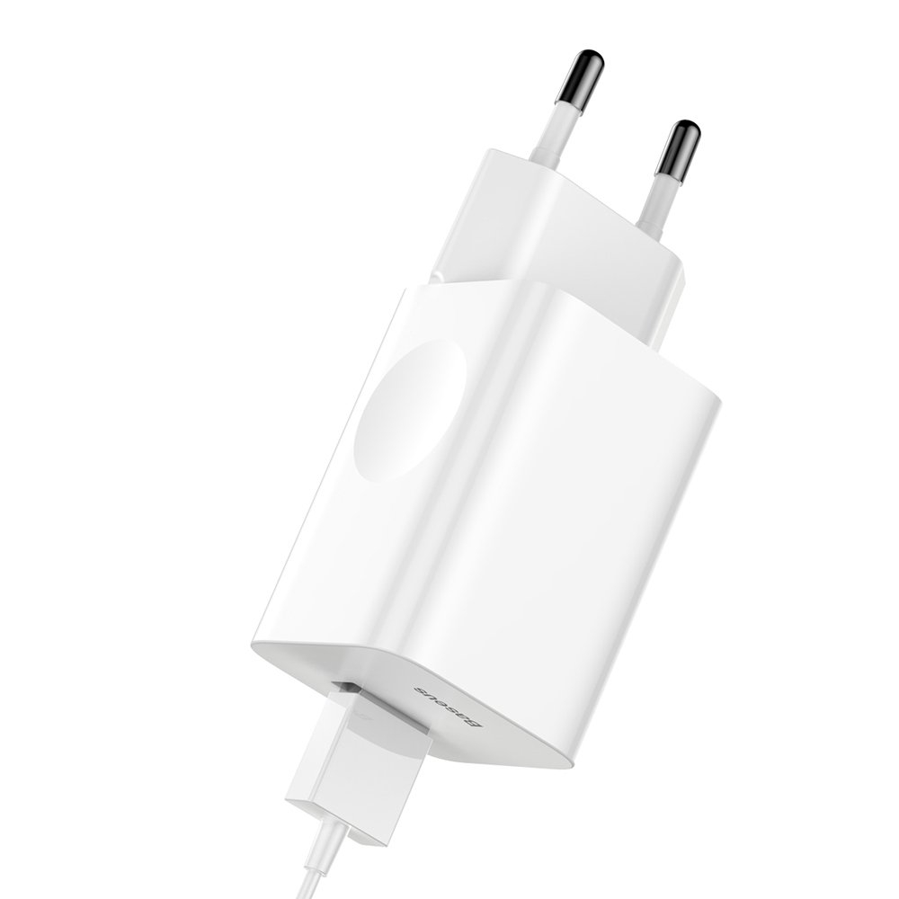 Įkroviklis Baseus USB Quick Charge 3.0 QC 3.0 Baltas (CCALL-BX02) 2 Įkroviklis Baseus USB Quick Charge 3.0 QC 3.0 Baltas (CCALL-BX02) 2