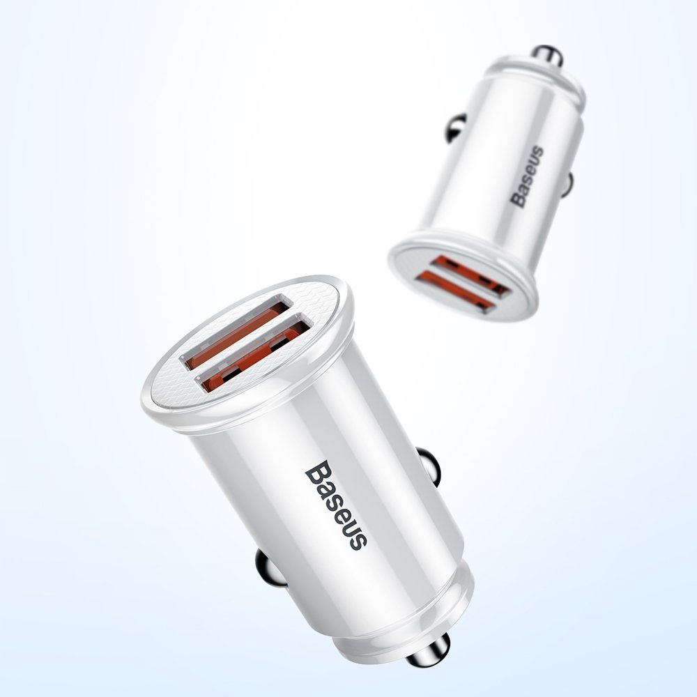 Automobilinis įkroviklis Baseus Circular Universal Smart Car Charger 2X Usb Qc3.0 Quick Charge 3.0 Scp Afc 30W juodas 13 Automobilinis įkroviklis Baseus Circular Universal Smart Car Charger 2X Usb Qc3.0 Quick Charge 3.0 Scp Afc 30W juodas 13