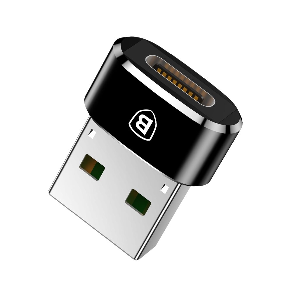 Adapteris Baseus USB Type-C to USB Connector Juodas (CAAOTG-01) Adapteris Baseus USB Type-C to USB Connector Juodas (CAAOTG-01)