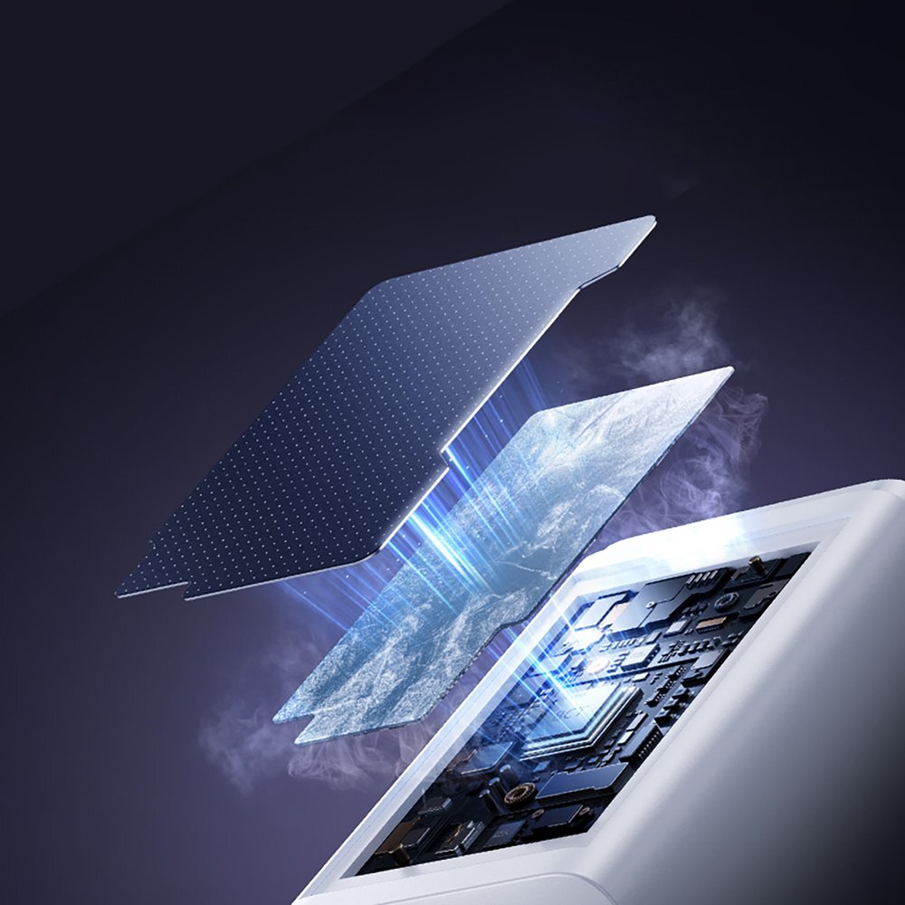 Sieninis įkroviklis Baseus EnerFill FE11 2 x USB-C / USB-A 100 W – baltas 5 Sieninis įkroviklis Baseus EnerFill FE11 2 x USB-C / USB-A 100 W – baltas 5