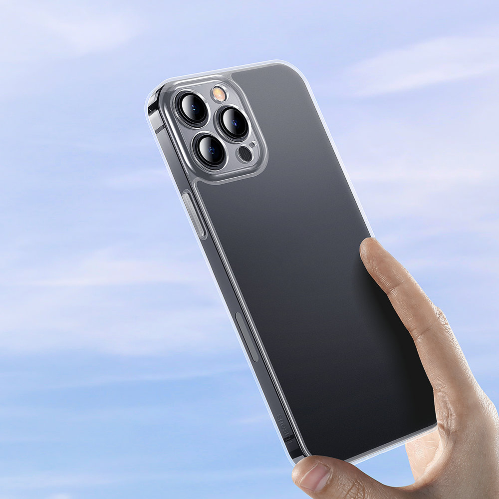 Dėklas Baseus Frosted Glass iPhone 13 Pro Max Skaidrus (ARWS000202) 9 Dėklas Baseus Frosted Glass iPhone 13 Pro Max Skaidrus (ARWS000202) 9