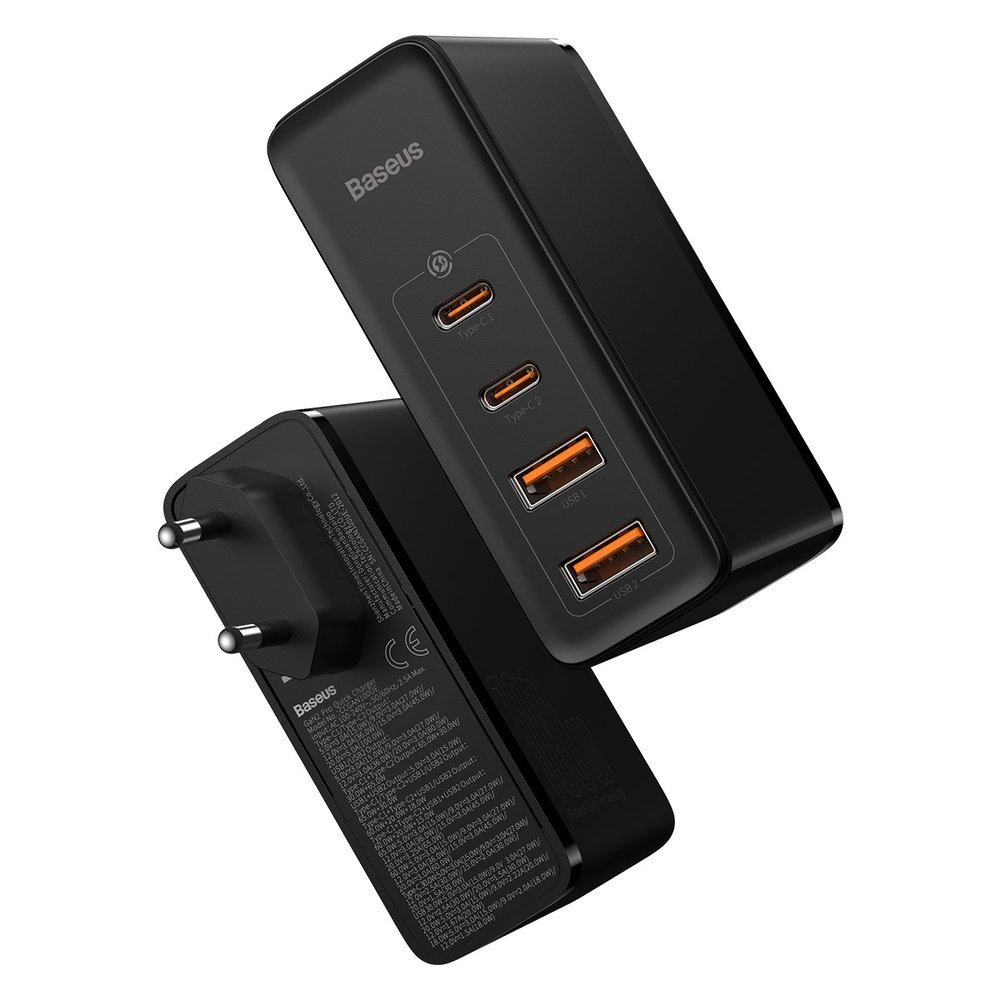 Baseus GaN2 Pro Greitas Buitinis Įkroviklis 100W USB / USB Typ C Quick Charge 4+ Power Delivery Juodas (CCGAN2P-L01) UGLX912 7 Baseus GaN2 Pro Greitas Buitinis Įkroviklis 100W USB / USB Typ C Quick Charge 4+ Power Delivery Juodas (CCGAN2P-L01) UGLX912 7