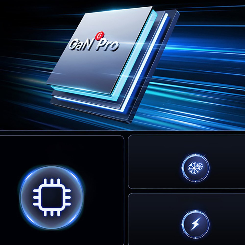 Sieninis įkroviklis Baseus GaN6 Pro 100 W 2 × USB-C + 2 × USB-A su juodu USB-C 100 W 1 m kabeliu – juodas 14 Sieninis įkroviklis Baseus GaN6 Pro 100 W 2 × USB-C + 2 × USB-A su juodu USB-C 100 W 1 m kabeliu – juodas 14