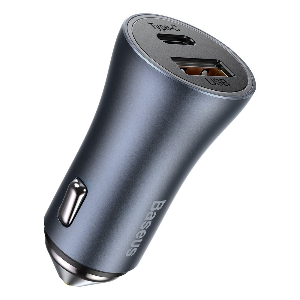 Baseus Golden Contactor Pro quick car charger USB Type C / USB 40 W Power Delivery 3.0 Quick Charge 4+ SCP FCP AFC + USB Typ C - Lightning cable gray (TZCCJD-B0G) 3 Baseus Golden Contactor Pro quick car charger USB Type C / USB 40 W Power Delivery 3.0 Quick Charge 4+ SCP FCP AFC + USB Typ C - Lightning cable gray (TZCCJD-B0G) 3