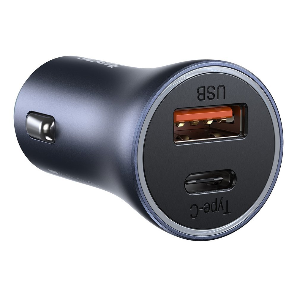 Baseus Golden Contactor Pro quick car charger USB Type C / USB 40 W Power Delivery 3.0 Quick Charge 4+ SCP FCP AFC + USB Typ C - Lightning cable gray (TZCCJD-B0G) 6 Baseus Golden Contactor Pro quick car charger USB Type C / USB 40 W Power Delivery 3.0 Quick Charge 4+ SCP FCP AFC + USB Typ C - Lightning cable gray (TZCCJD-B0G) 6